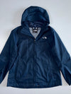 The North Face DryVent Hooded Rain Jacket | Navy Blue Waterproof Zip-Up Windbreaker (XL)