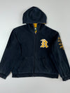 Roots Athletics Varsity “R” Logo Zip Hoodie Black/Gold (XL)