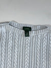 Lauren Ralph Lauren Cable Knit Boat Neck Sweater – Pale Blue (M/L)