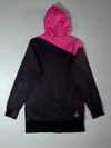 New Balance Pink/Black Colorblock Hooded Windbreaker Jacket (S)