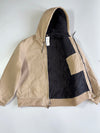 Carhartt J130 Active Jacket Sand Beige Fleece Lined Hood (XL)