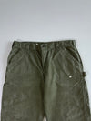 Carhartt Slate Green Elastic Waist Pants (W:38|L:43)