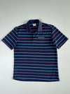 Columbia Navy Striped Polo Shirt (L)