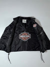 Vintage Harley-Davidson Genuine Leather Motorcycle Vest with Braided Trim & Side Lace-Up (XL)