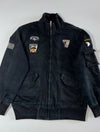 H.T. Niao Military Patch Bomber Jacket – Black (2XL)