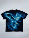 Blue Phoenix Eagle All-Over Print T-Shirt | Black (M)