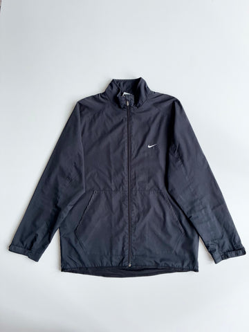Nike Black Mesh-Lined Zip-Up Track Jacket (XL)