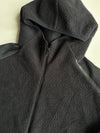 Adidas Sherpa Fleece Hooded Zip-Up Jacket – Black (S)