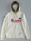 Roots Canada Women’s Cream Faux Fur Hood Zip-Up Hoodie (S)