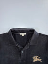 Burberry London | Piqué Polo Embroidered Logo | Black (L)