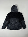 Vintage Nike Black Sherpa Quilted Hooded Jacket (L)