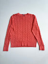 Tommy Hilfiger Coral Cable Knit Crewneck Sweater – (S)