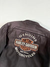 Harley-Davidson Genuine MotorClothes Black Textile Riding Jacket – Fitted Moto, Embroidered Bar & Shield Padded (M)