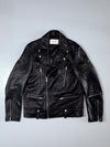 Vivastudio Leather Biker Jacket – Black  (S/M)