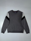Youngpolo Vigor Colorblock Crewneck Sweatshirt  Grey/Black (XL)