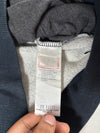 Puma Varsity Snap Button Bomber Sweatshirt – Grey/Navy (S/M)