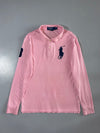 Polo Ralph Lauren | Big Pony Long Sleeve Polo Pink | (M)
