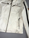 Cuiropolis Eagle Embroidered Racing | Real Leather Biker Jacket (XS)