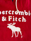 Abercrombie & Fitch Red Muscle Fit Hoodie (L)