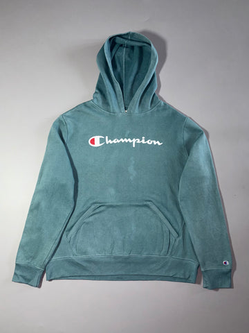 Champion Elite Teal Spellout Fleece Hoodie (2XL)