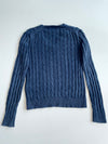 Polo Ralph Lauren Cable Knit V-Neck Sweater – Navy (XS)