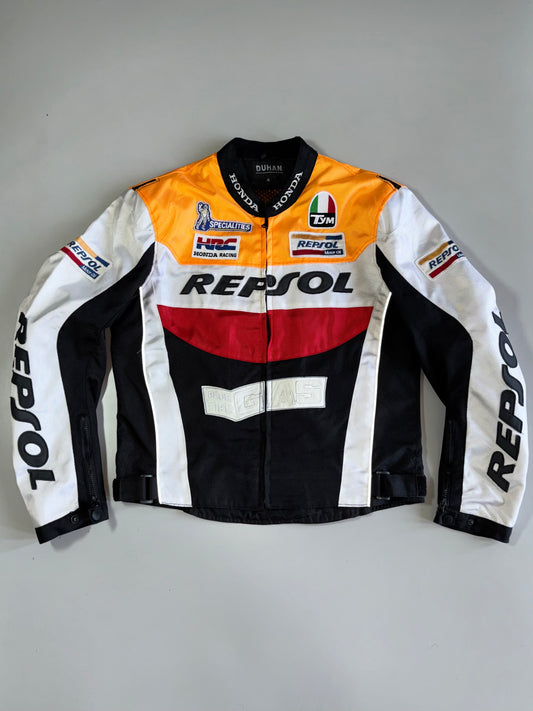 Duhan Original Honda Repsol HRC  Vintage MotoGP Racing Jacket Mesh Moto-Core (Paded)(L)