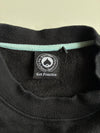Thrasher Magazine Black Embroidered Logo Crewneck with Flame Sleeves(S)