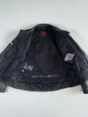 Dainese Black Leather Armoured Motorcycle Racing Jacket Padded (M)