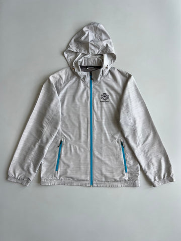 Kappa | Italia Hooded Shell Jacket | Grey Marl/Teal | (L)