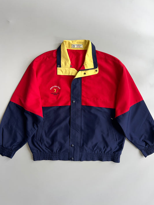 Vintage Polo Chia Pao Golf Team Colorblock Snap Jacket(L)