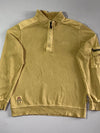 AFS Jeep Half-Zip Sweatshirt – Mustard Washed Utility Pullover (M/L)