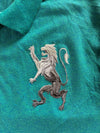 Giordano Rampant Lion Embroidered Polo – Teal (M)