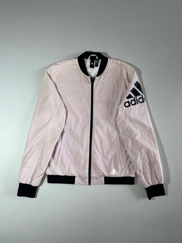 Adidas Full-Zip Bomber Jacket – Dusty Pink/Black (S)