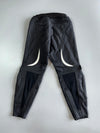 Richa Black Leather Motorcycle Pants with CE Protection & White Swoosh Detail Size 4C (W-31/L-39)