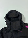 Superdry Japan Windcheater Black & Pink Hooded Jacket (L)