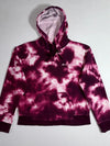 Champion Tie-Dye Script Logo Pullover Hoodie – Burgundy/Pink (M)