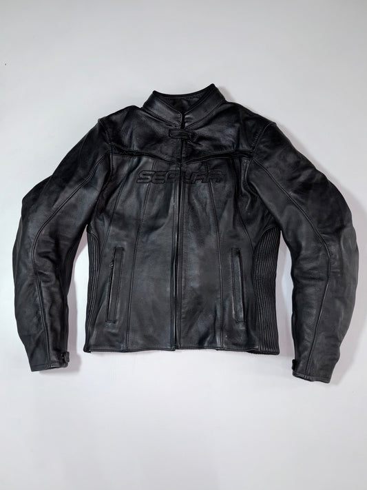 Segura Vintage Cowhide Leather Moto Jacket with Knox CE Protection & Pin-Up Inner Label (Paded)(S)