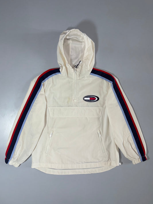 Tommy Jeans “Chicago Popover” Hooded Anorak Off-White  (L)
