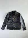 Vintage Horsehide Chrome Hardware Leather Jacket  (M)