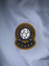 Nike Vintage White Track Jacket Full Zip Navy Collar Retro Sportswear (S)