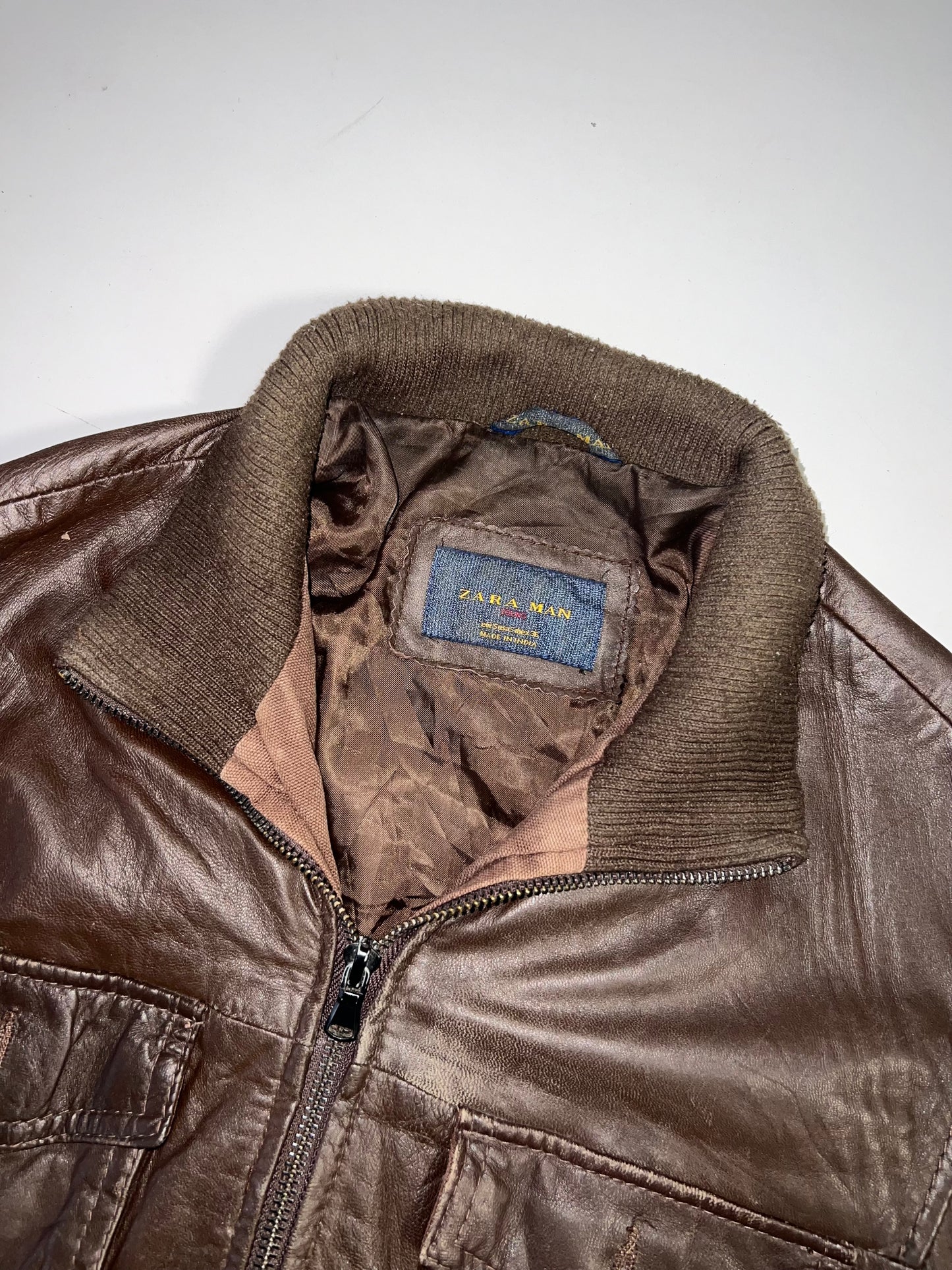 ZZara Man Original Leather Jacket (S)