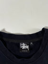 Stussy Basic Logo Long Sleeve Tee – Black, (S)