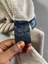 Vintage Polo by Ralph Lauren Chunky Cotton Knit Crewneck – Oatmeal Beige (L)