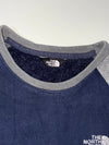 The North Face Navy & Grey Raglan Fleece Sweatshirt (XS)
