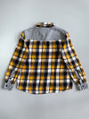Big Train Osaka Contrast Shoulder Panel Flannel Shirt (L)