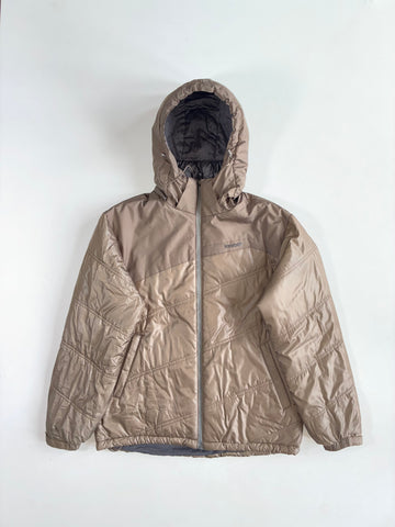 Reebok Beige Hooded Puffer Jacket (L)