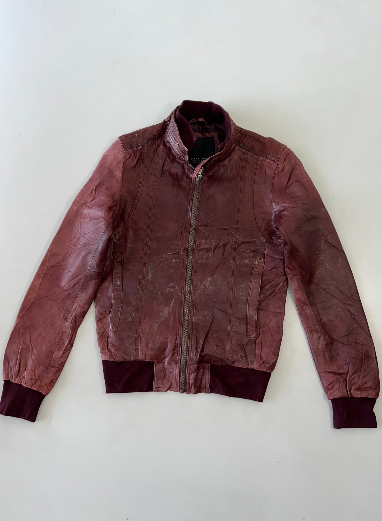 !                               Super Premium Original Leather  Jacket (M)