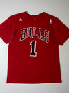 Adidas Chicago Bulls Derrick Rose #1 NBA Tee – Red (XL)