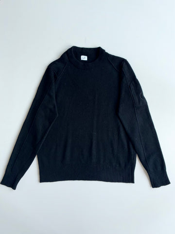 C.P. Company Wool Crewneck Sweater – Black (XL)
