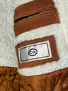 C&A Aztec-Panel Shearling Suede Jacket (2Xl)